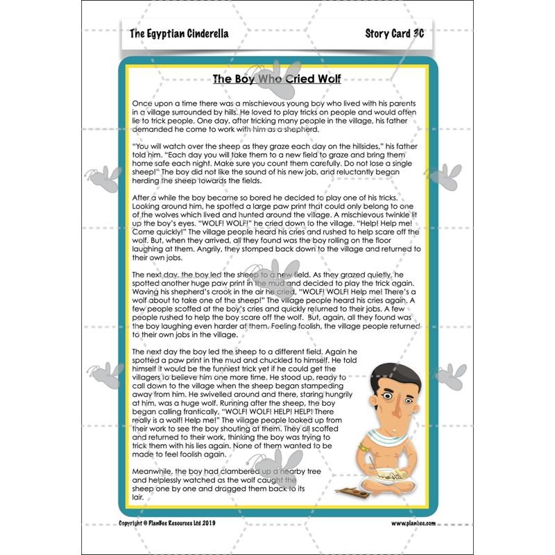 PlanBee The Egyptian Cinderella Planning Pack for KS2