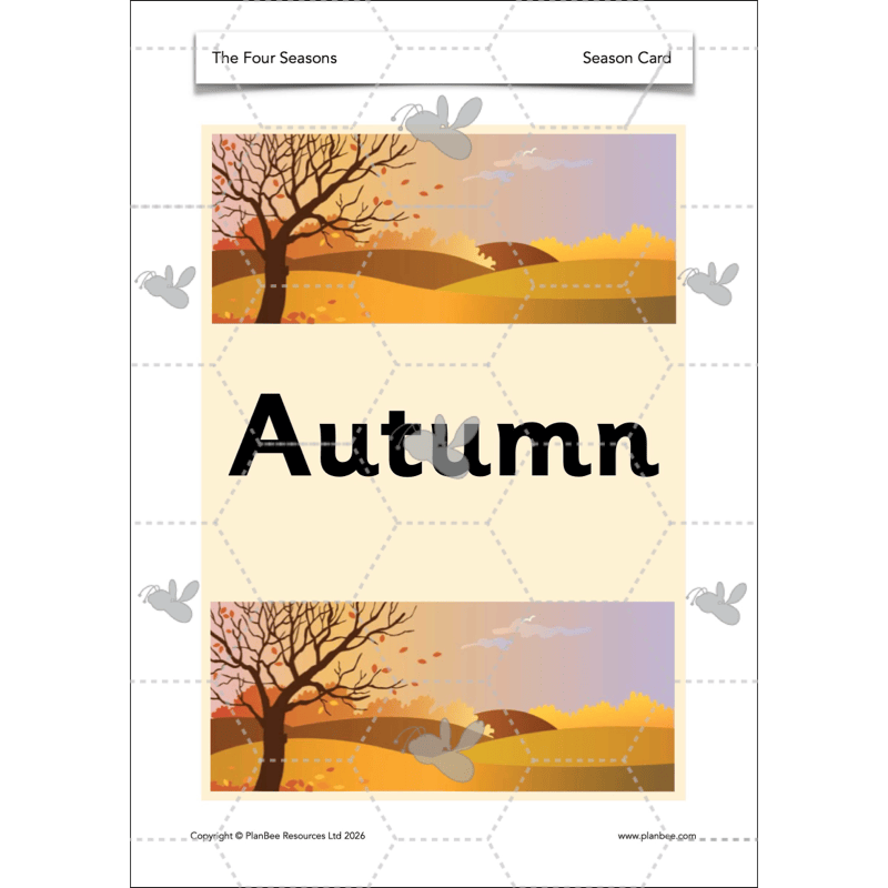 PlanBee The Four Seasons KS1 Geography Lesson Pack