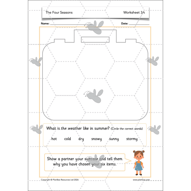 PlanBee The Four Seasons KS1 Geography Lesson Pack
