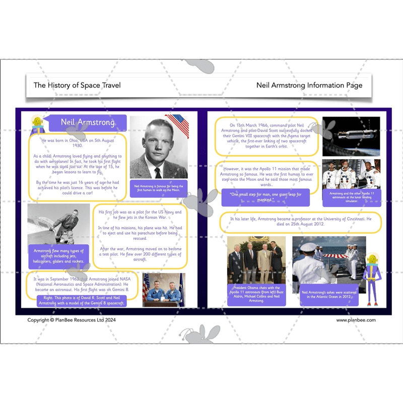 PlanBee The History of Space Travel KS1 Lesson Plans & Resources