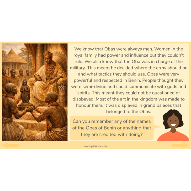 PlanBee The Kingdom of Benin KS2 History Lesson Pack