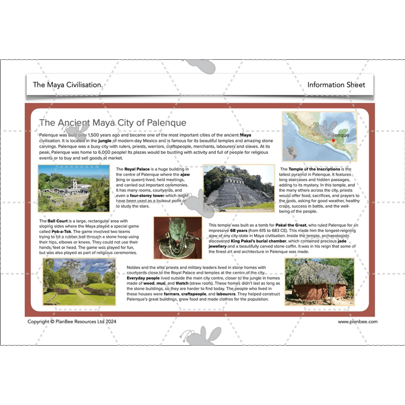 PlanBee The Maya Civilisation KS2 History Lessons and Resources