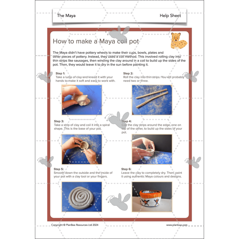 PlanBee The Maya KS2 Topic Enrichment Lesson Pack