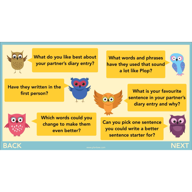 PlanBee FREE | The Owl who was Afraid of the Dark | Diaries KS2