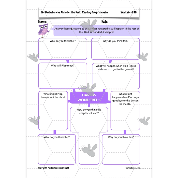 The Owl who was Afraid of the Dark: Reading Comprehension