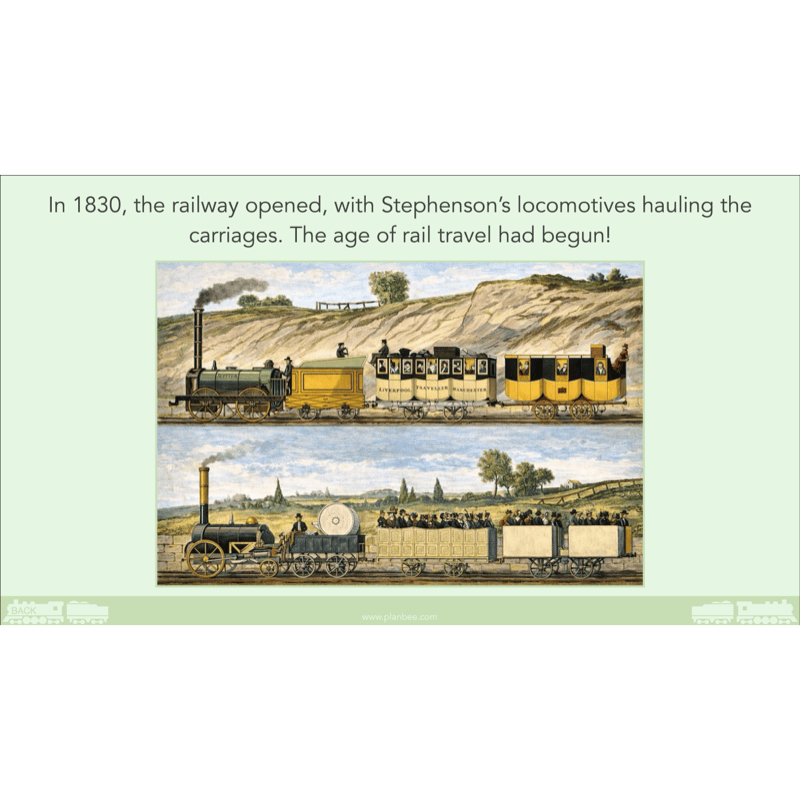 PlanBee The Railway Revolution: Industrial Revolution KS2 PlanBee