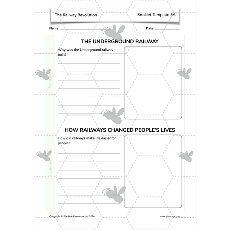 PlanBee The Railway Revolution: Industrial Revolution KS2 PlanBee