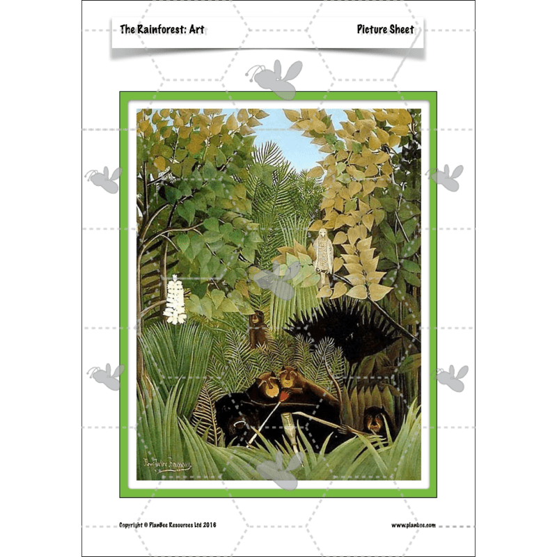 PlanBee The Rainforest Topic KS2 Enrichment Lesson Pack
