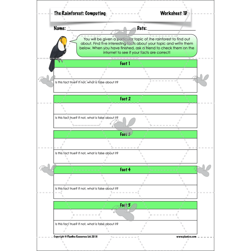 The Rainforest Topic Enrichment Pack