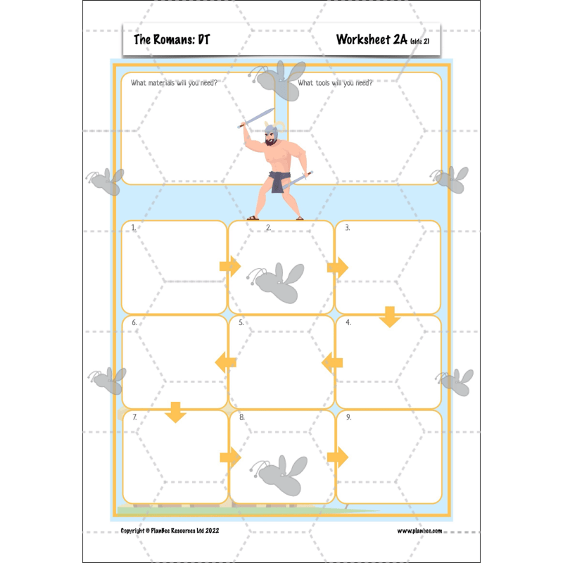 PlanBee The Romans KS2 Topic Enrichment Lesson Pack