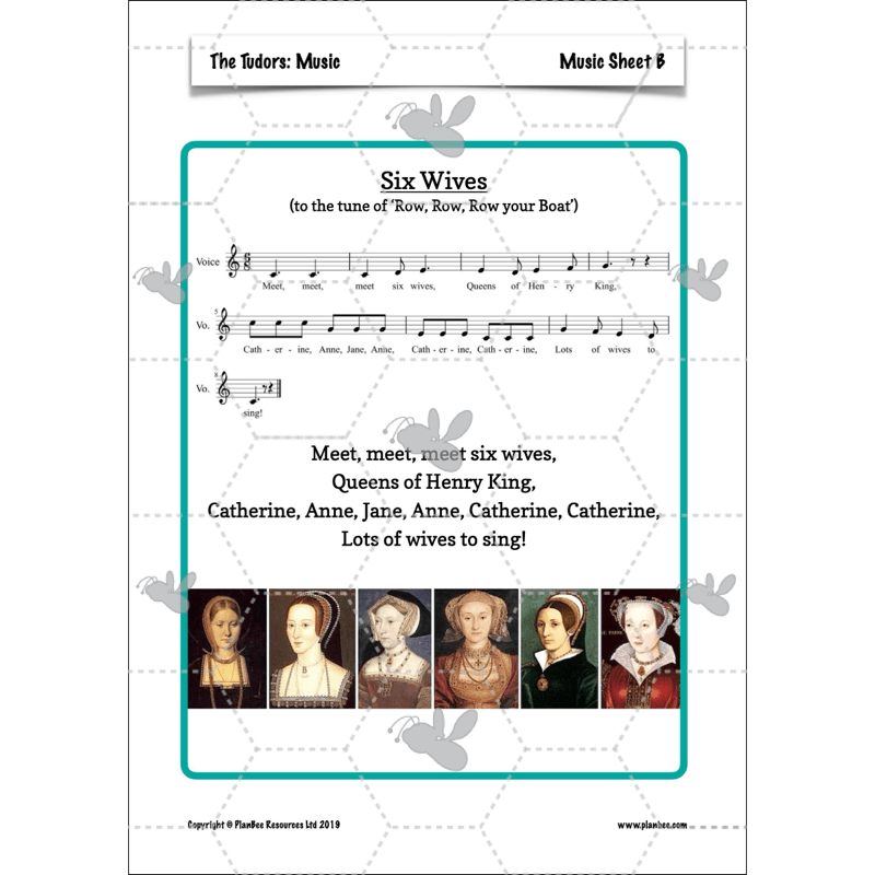 The Tudors Topic Enrichment Pack