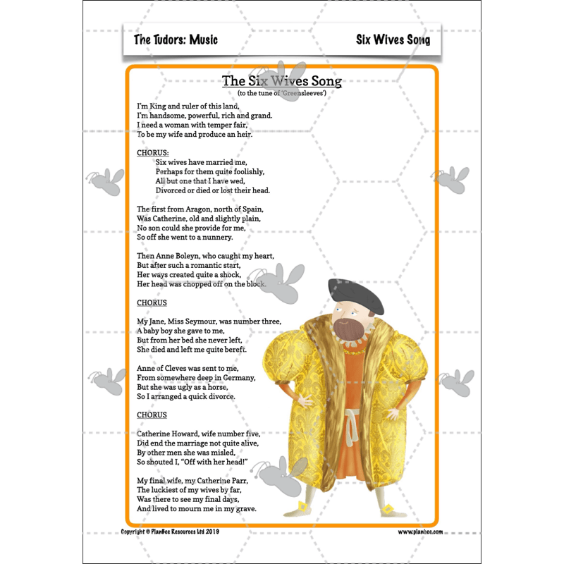 The Tudors Topic Enrichment Pack
