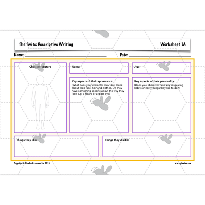 PlanBee The Twits: Descriptive Writing KS2 | Year 4 English Pack