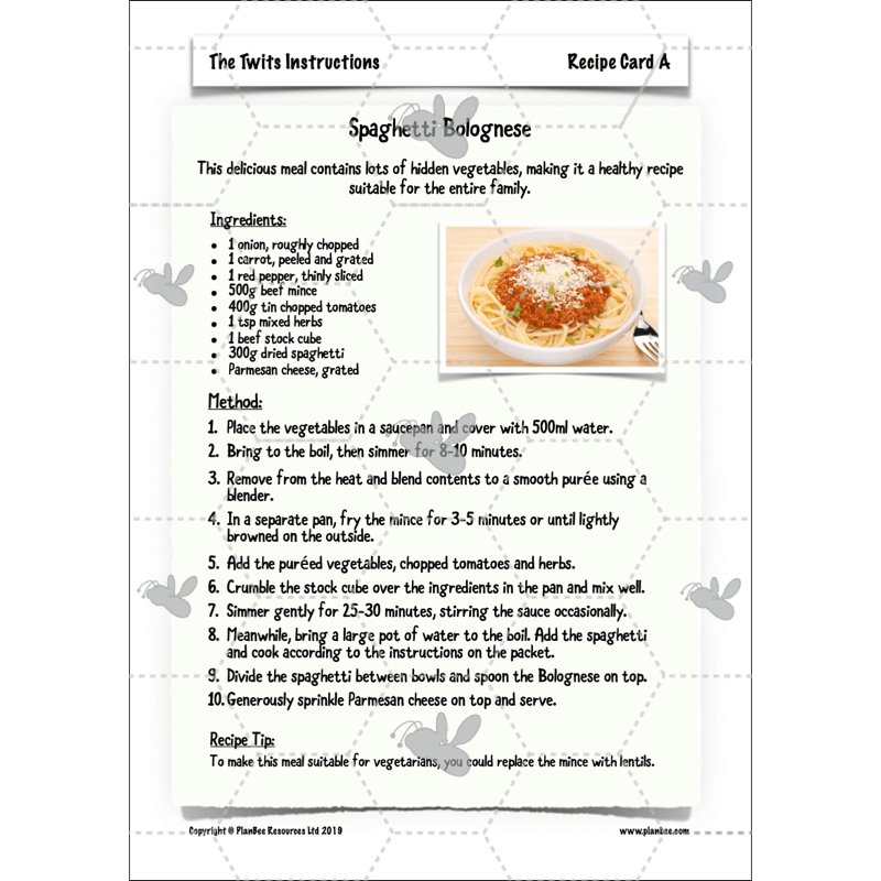 PlanBee The Twits Instructions KS2 | Year 4 English Pack
