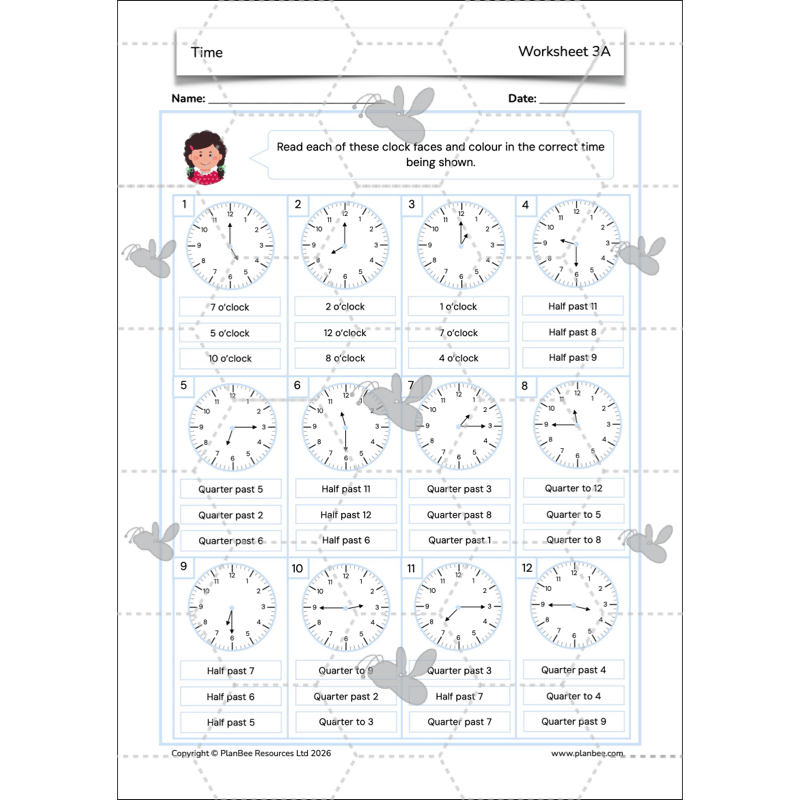 PlanBee Year 3 Time Word Problems Maths Lesson by PlanBee