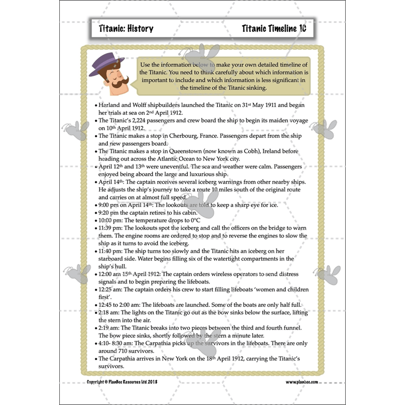 PlanBee Titanic KS2 Lesson Plans and Resources | Primary History