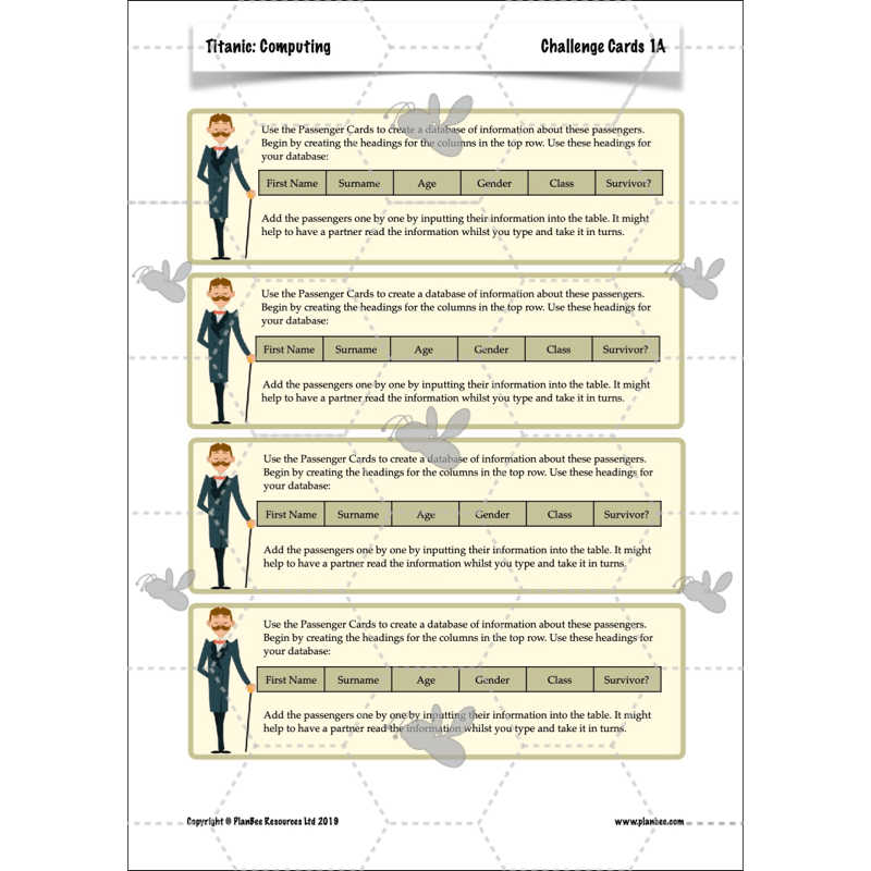 Titanic Topic Enrichment Pack