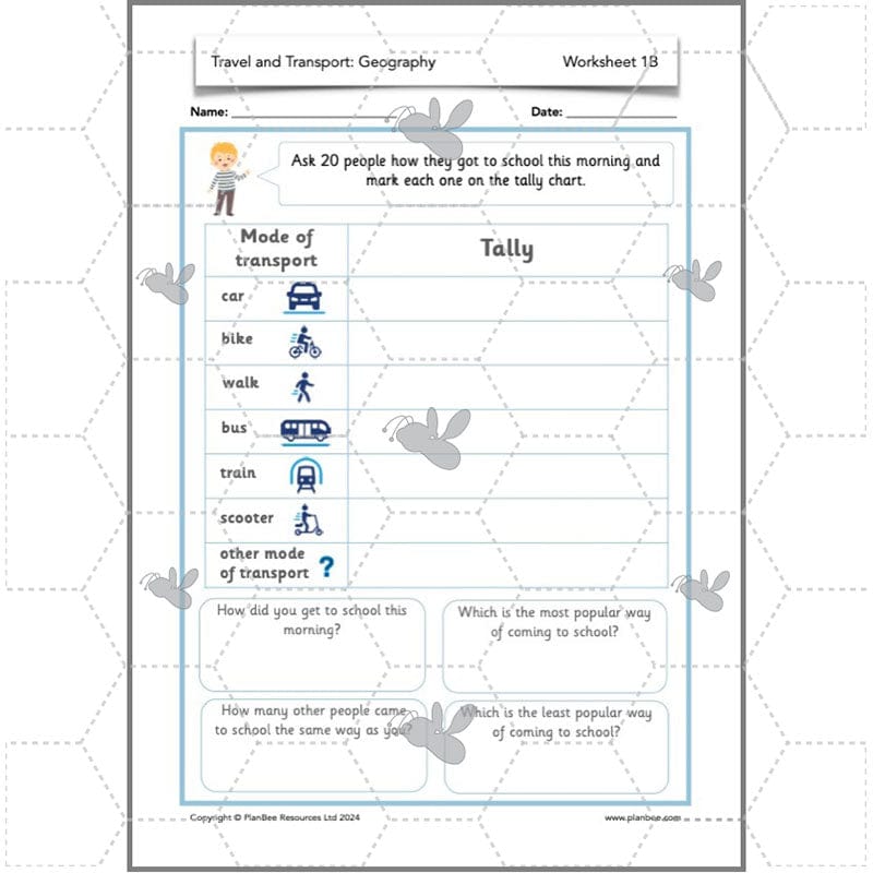 Travel and Transport Topic Enrichment Pack