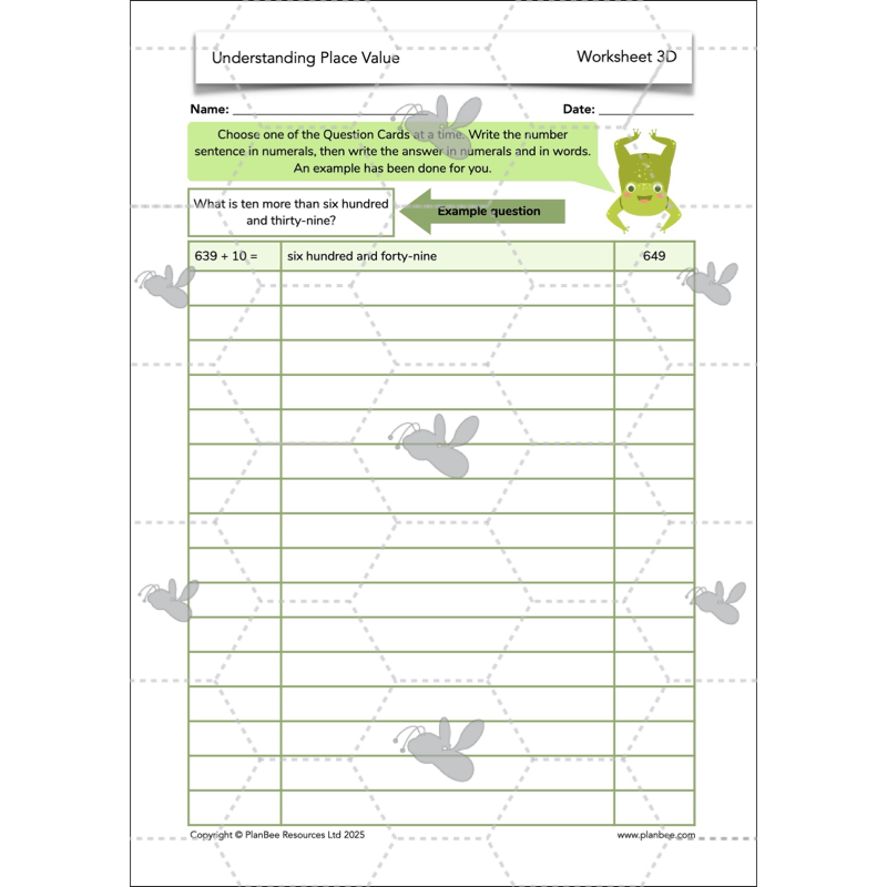 PlanBee Understanding Place Value Year 3 Maths Lessons by PlanBee