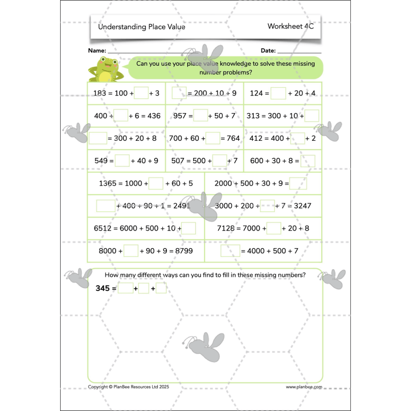 PlanBee Understanding Place Value Year 3 Maths Lessons by PlanBee