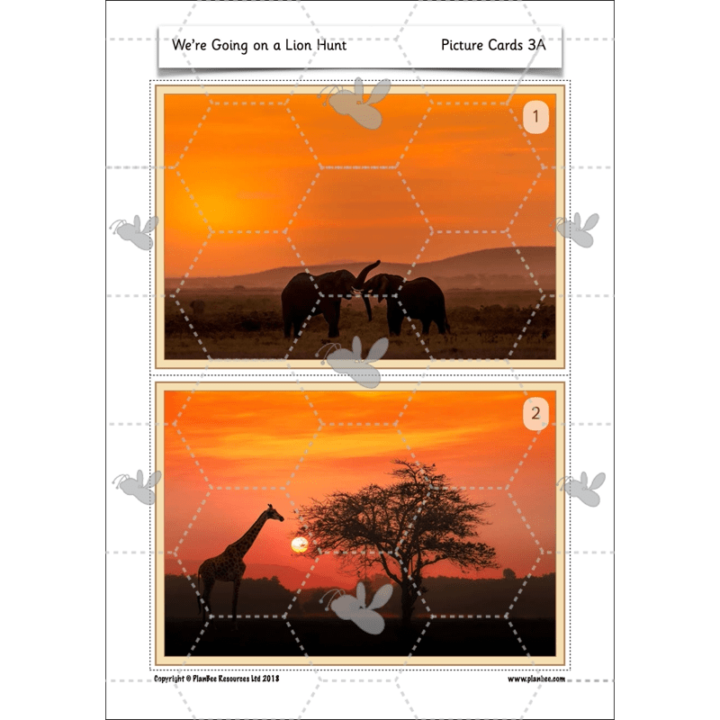 PlanBee We're Going on a Lion Hunt KS1 English Lesson Planning