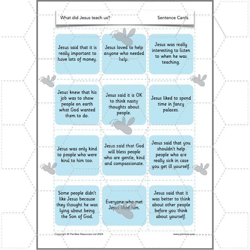 PlanBee What did Jesus teach us? KS1 Christianity Lessons by PlanBee