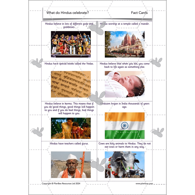 PlanBee What do Hindus Celebrate? Hindu Celebrations KS1 RE