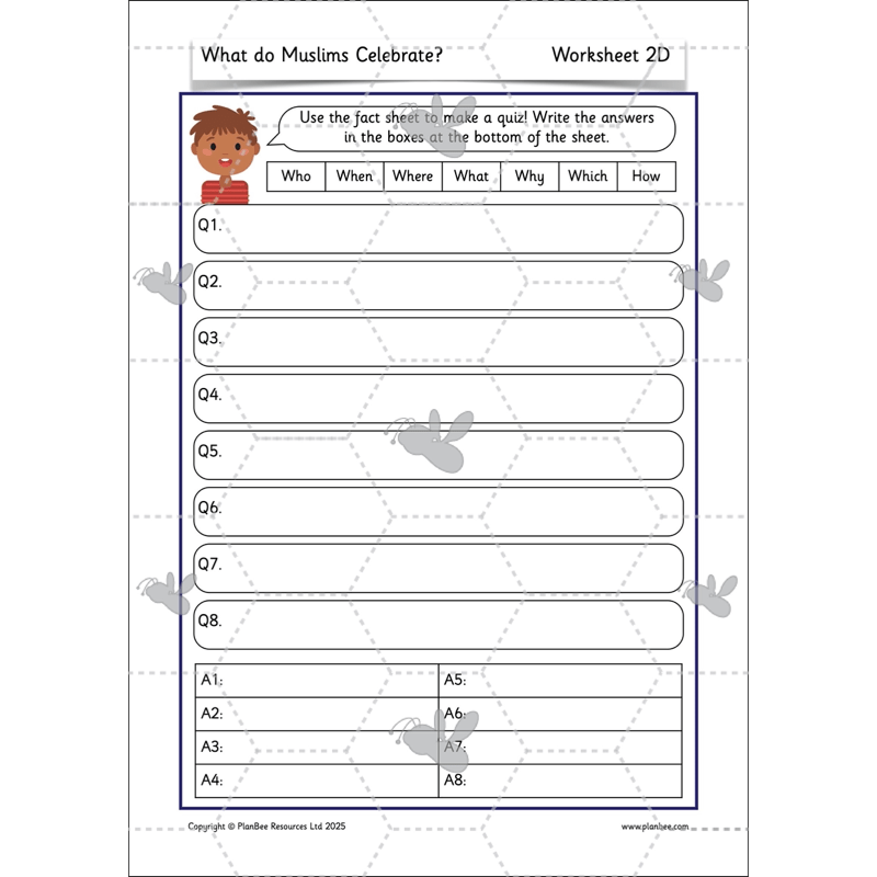 PlanBee What do Muslims celebrate? KS1 Islamic Festival Lessons