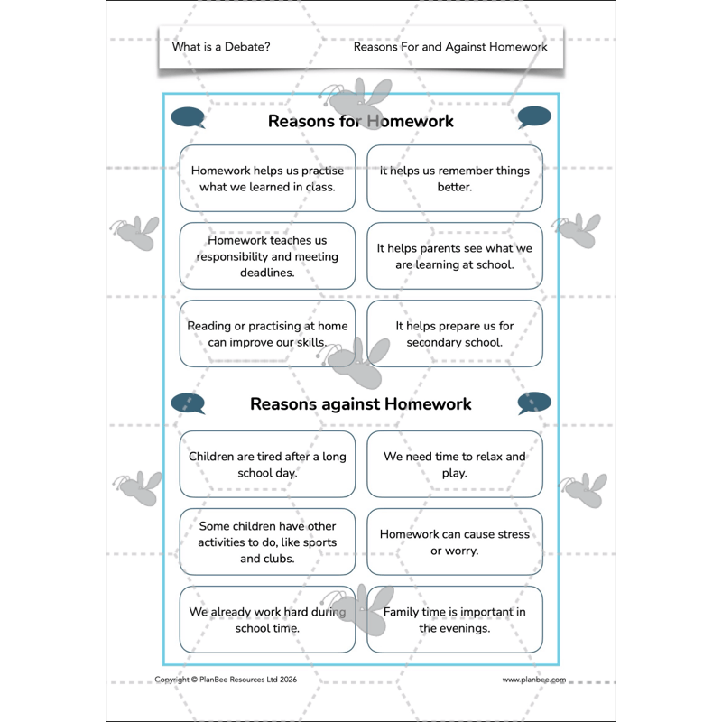 PlanBee What is a Debate KS2 | English Lessons