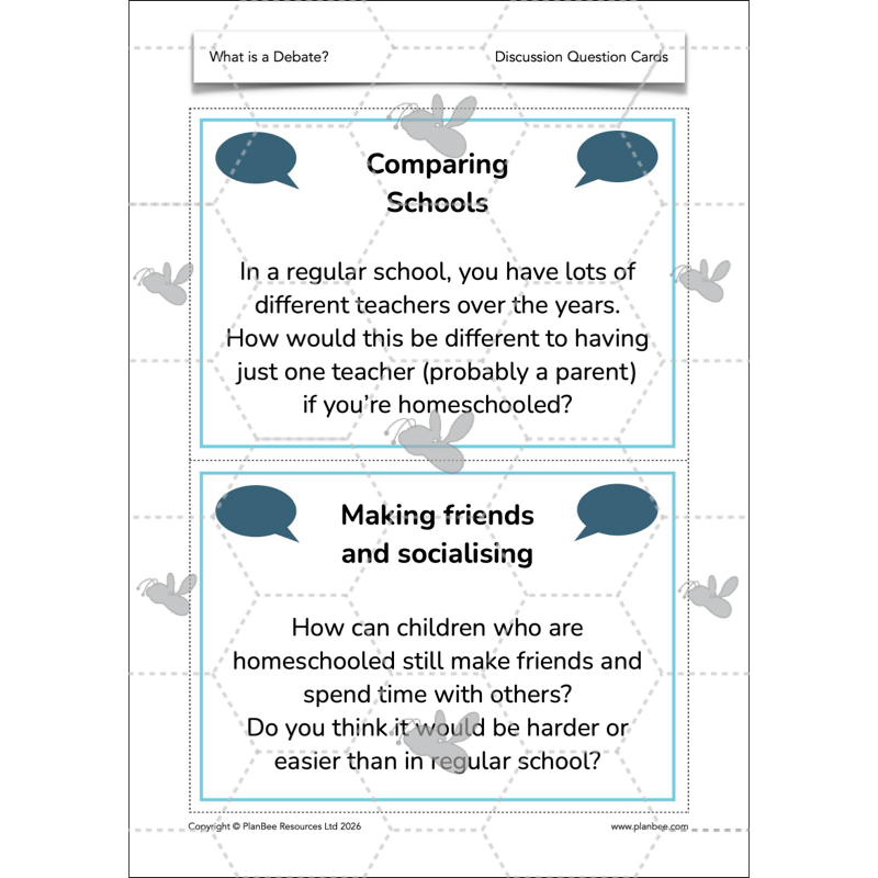 PlanBee What is a Debate KS2 | English Lessons