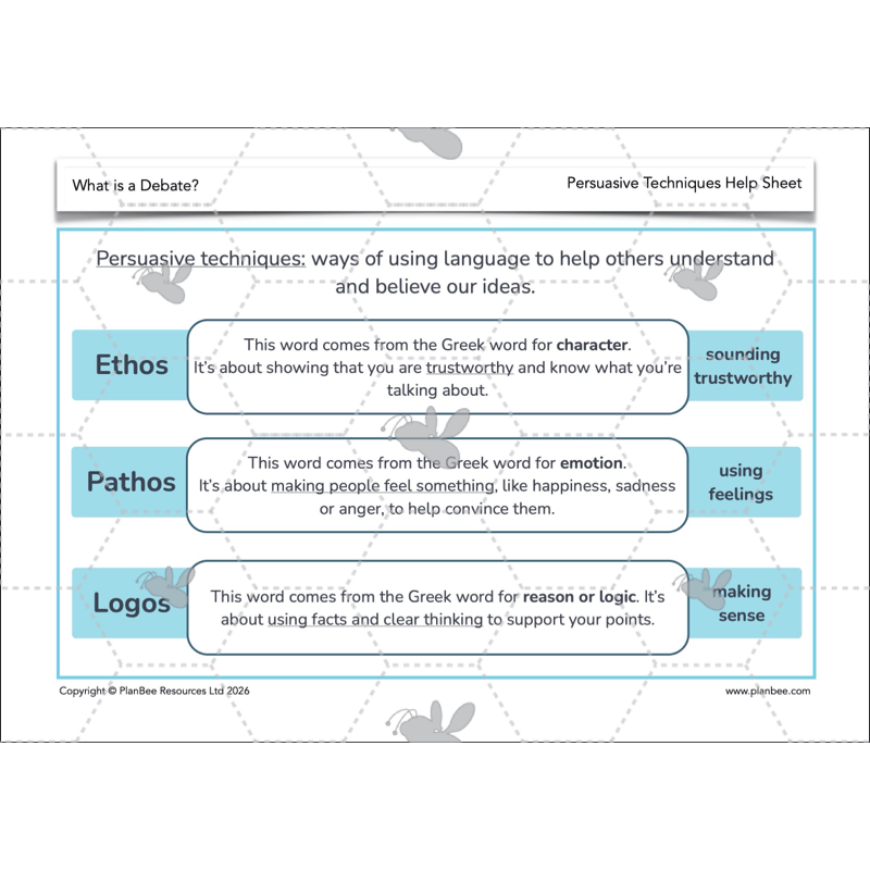 PlanBee What is a Debate KS2 | English Lessons