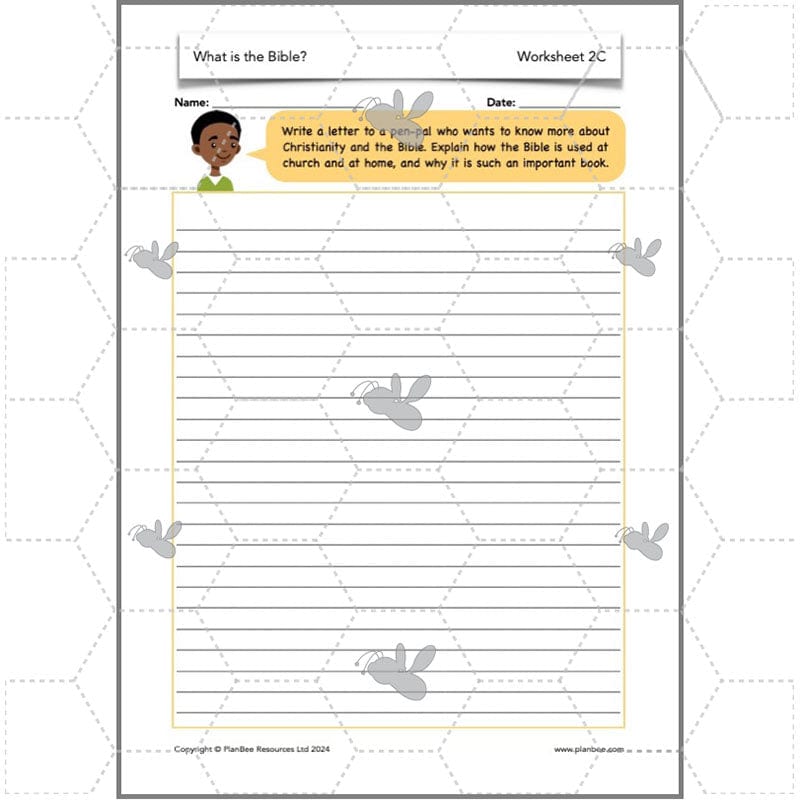 PlanBee What is the Christian Bible? Year 3 KS1 PlanBee RE Lessons