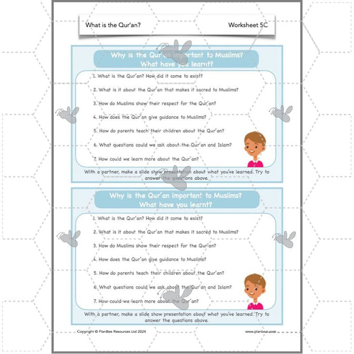 PlanBee Why is the Qur'an important to Muslims? The Quran KS2 RE