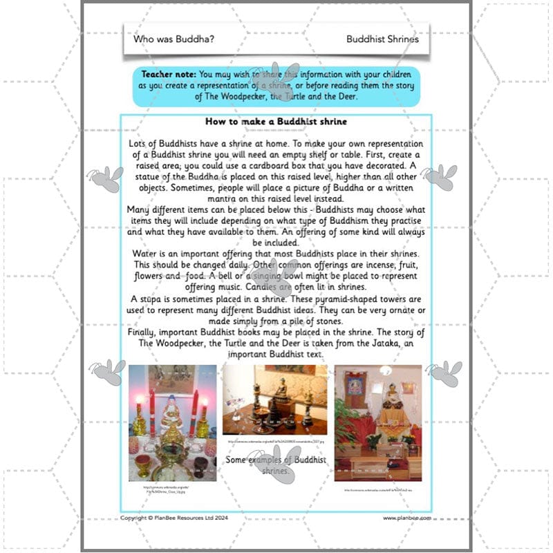 PlanBee Who was Buddha? Buddhism KS1 RE Lessons by PlanBee