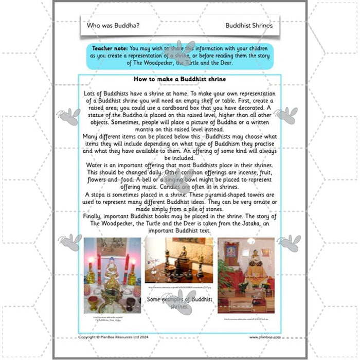 PlanBee Who was Buddha? Buddhism KS1 RE Lessons by PlanBee