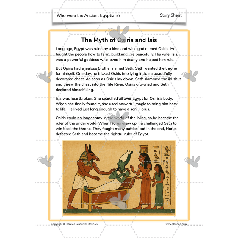 PlanBee Who were the Ancient Egyptians? KS2 History Lesson Pack