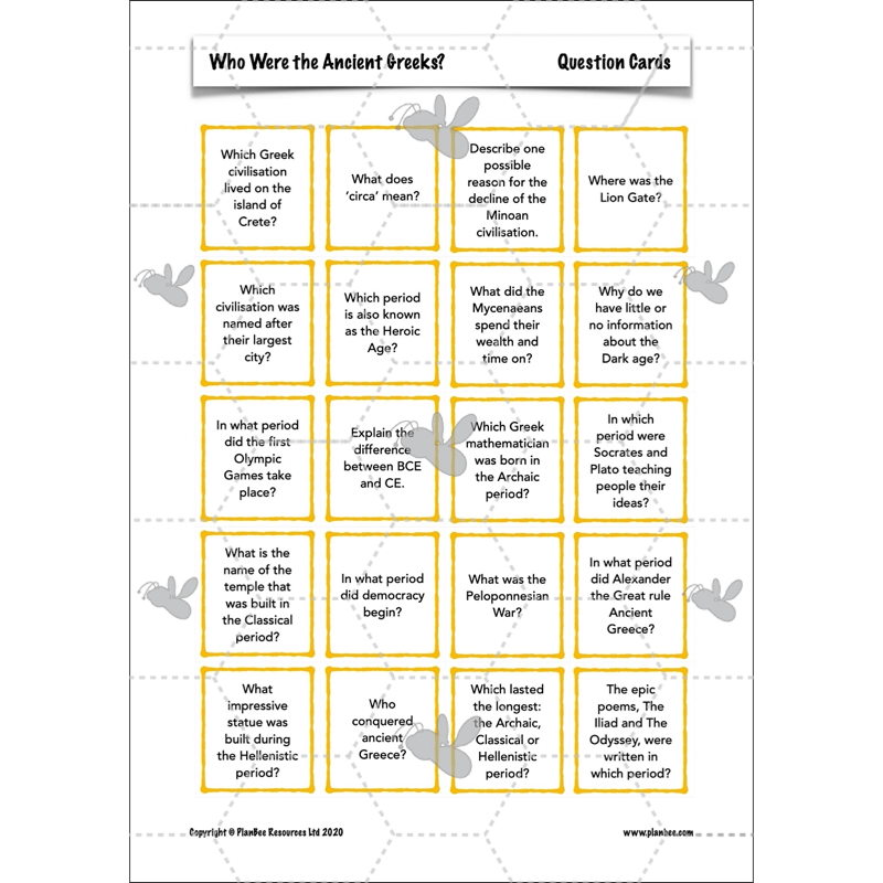 PlanBee Who were the Ancient Greeks KS2 History Lesson Plans