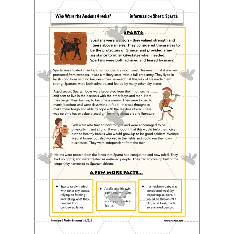 PlanBee Who were the Ancient Greeks KS2 History Lesson Plans