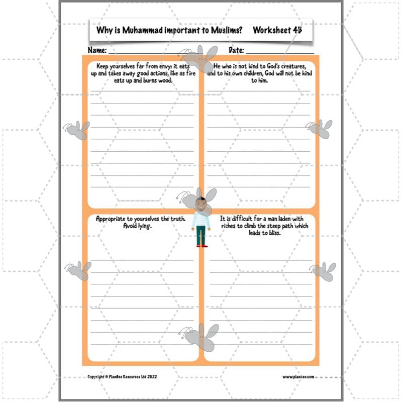 PlanBee Why is Muhammad important to Muslims? Year 5 RE Lessons