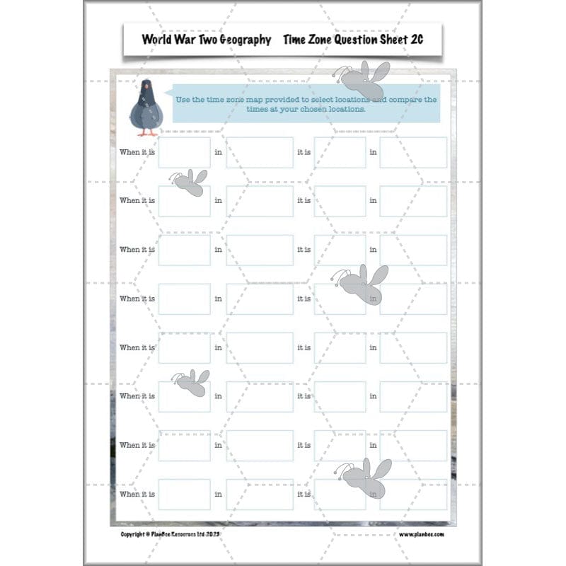 PlanBee World War 2 (Lower KS2) Topic Enrichment Pack