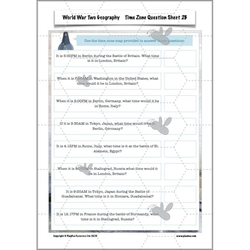 World War 2 (Lower KS2) Topic Enrichment Pack
