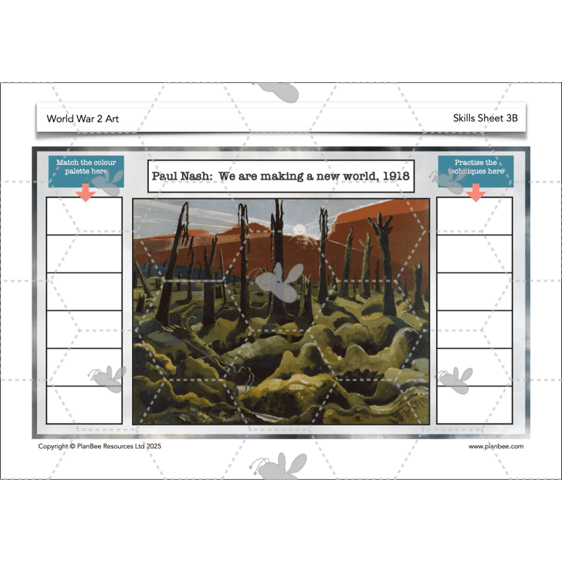 PlanBee WW2 Art KS2 Planning and Resources
