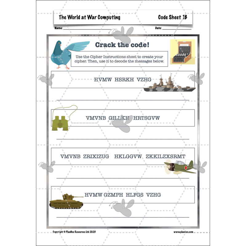 PlanBee World War 2 (UKS2) Topic Enrichment Lesson Pack
