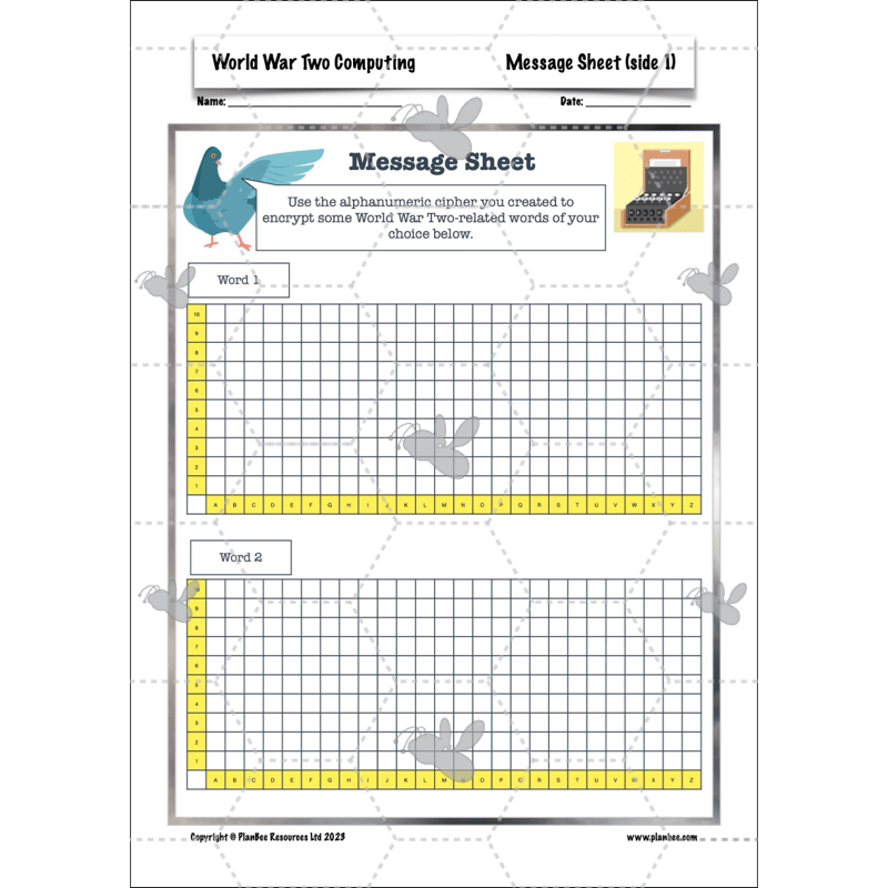 PlanBee World War 2 (UKS2) Topic Enrichment Lesson Pack