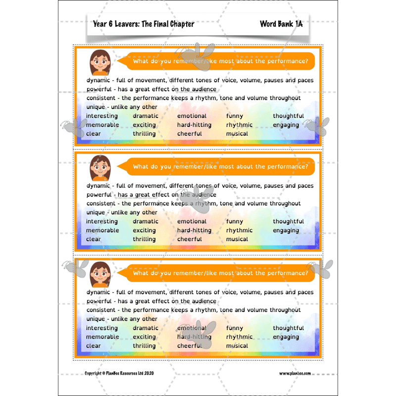 PlanBee Year 6 Leavers: The Final Chapter | KS2 English Pack