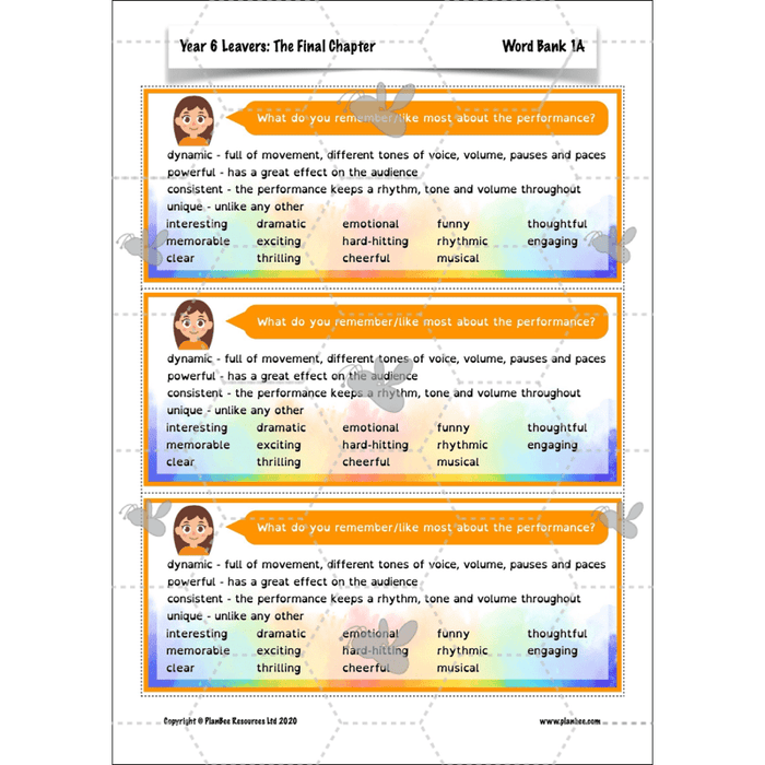 PlanBee Year 6 Leavers: The Final Chapter | KS2 English Pack
