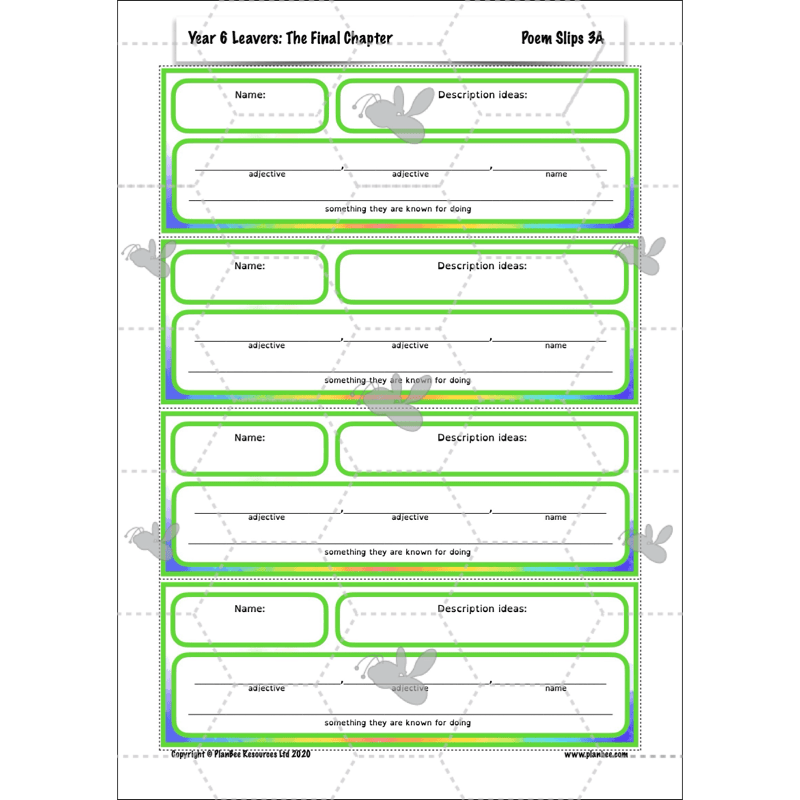 PlanBee Year 6 Leavers: The Final Chapter | KS2 English Pack