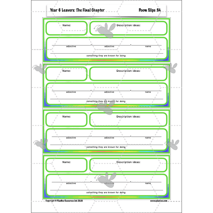 PlanBee Year 6 Leavers: The Final Chapter | KS2 English Pack