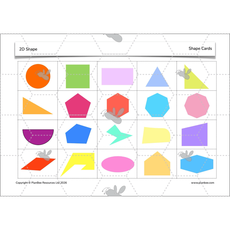 PlanBee 2D Shapes Year 3 Maths Lesson Pack by PlanBee