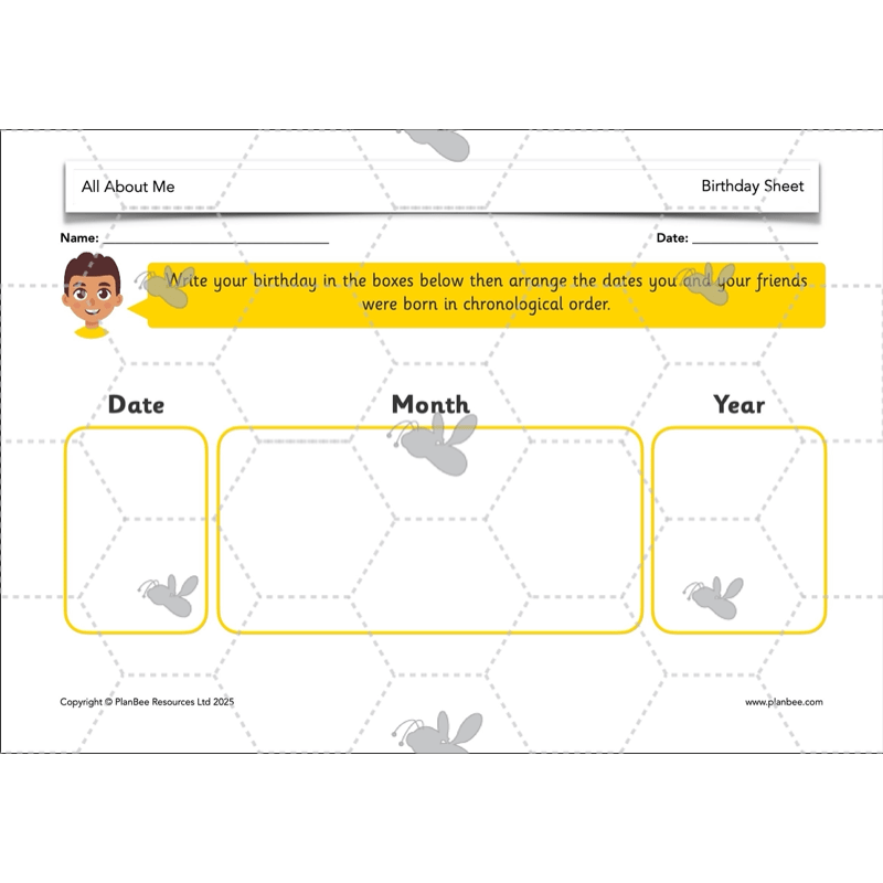 PlanBee All About Me KS1 History Lesson Planning Pack
